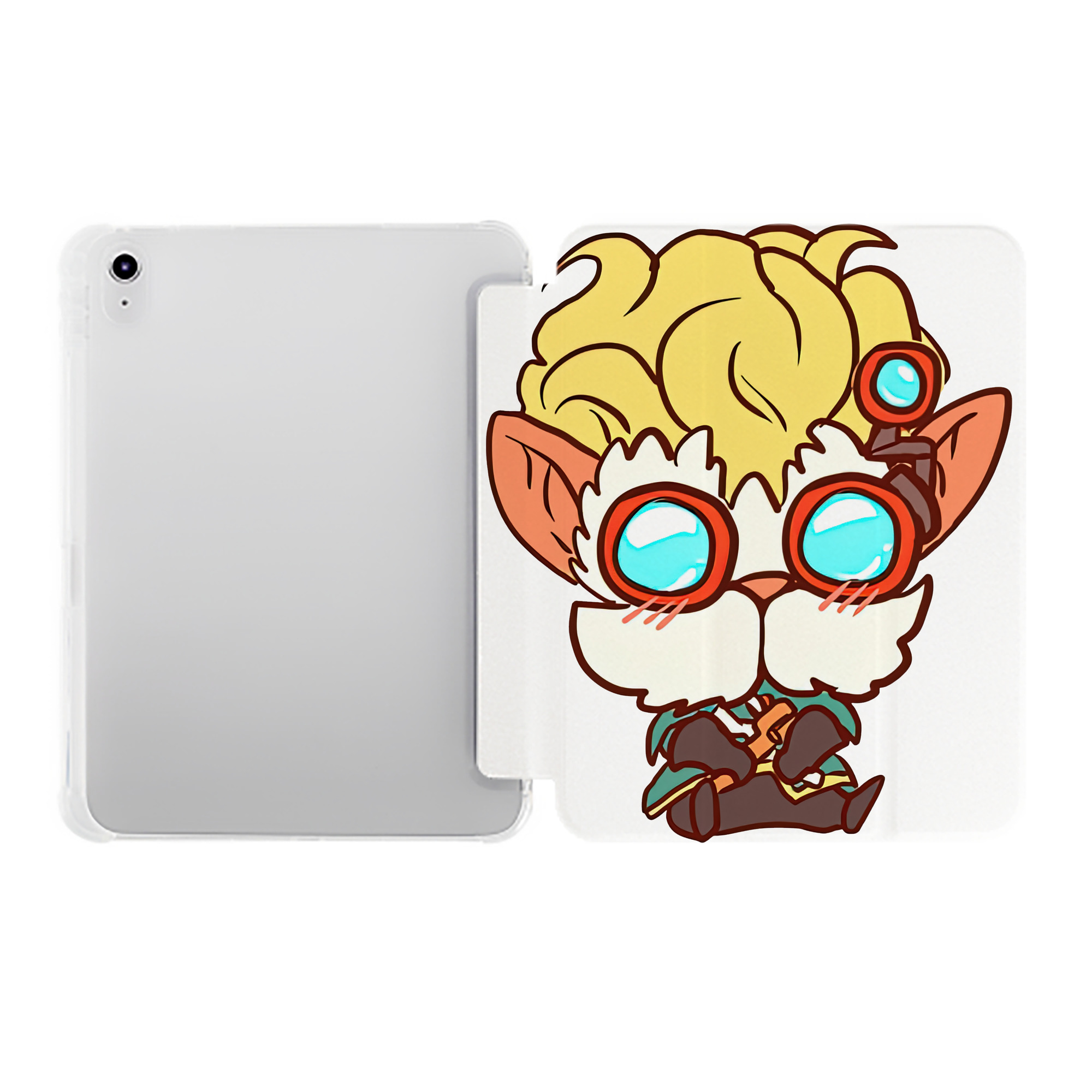 （画像用） リーグ・オブ・レジェンド League of Legends LOL IPad ケース ペン収納付き 三つ折りスタンド PUレザー×シリコン 対応機種9.5/10.5/10.9インチ